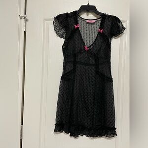 Sheer Polka Dot Dress‎ vintage lingerie